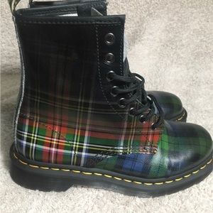 Tartan Dr. Martens, barely worn. So friggin cute!!